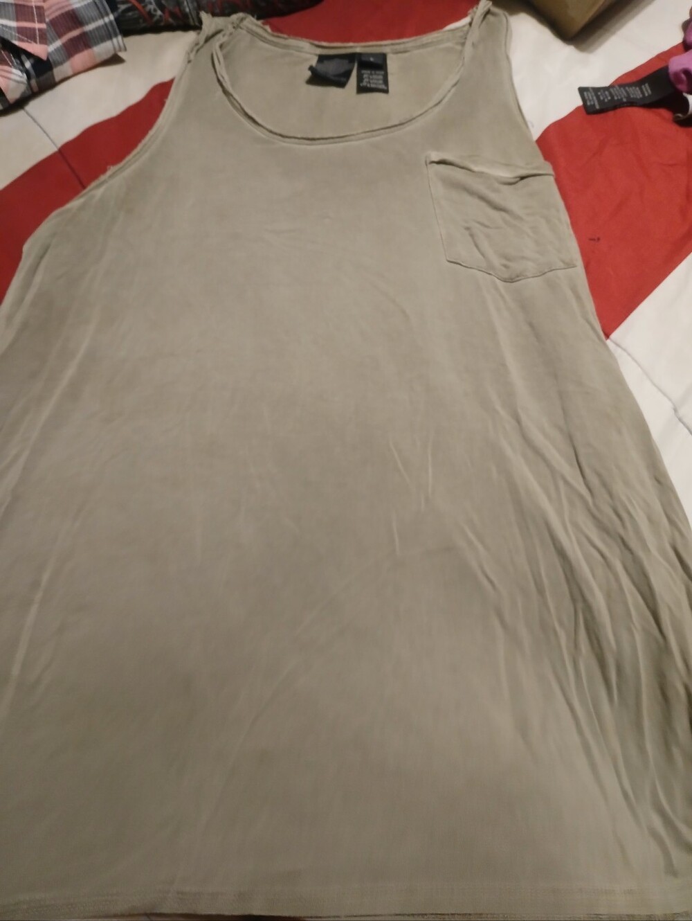 Harley-Davidson Olive Green Scoop Neck Tank